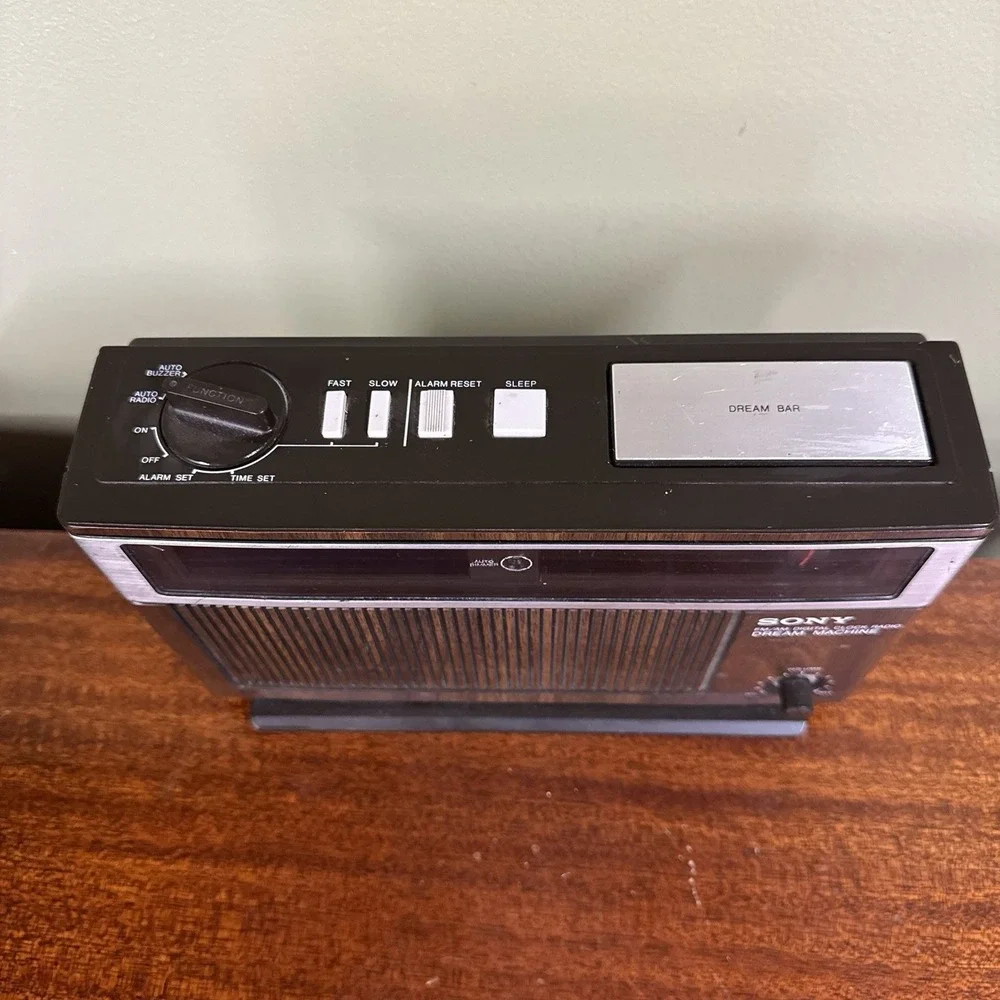 Vintage Sony Dream Machine ICF-C15W Brown AM/FM Alarm Clock Radio Manual